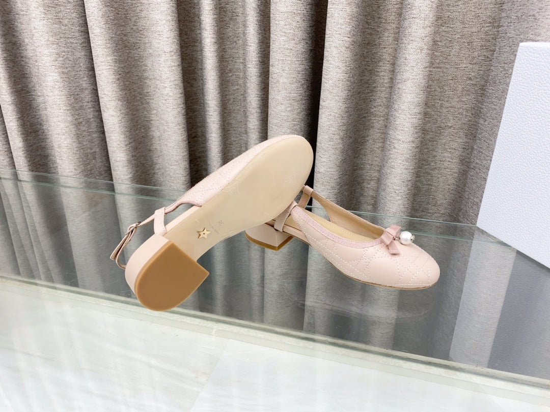 PEARL MARY JANE SLINGBACKS IN LIGHT PINK LAMBSKIN 30 MM - Image 9