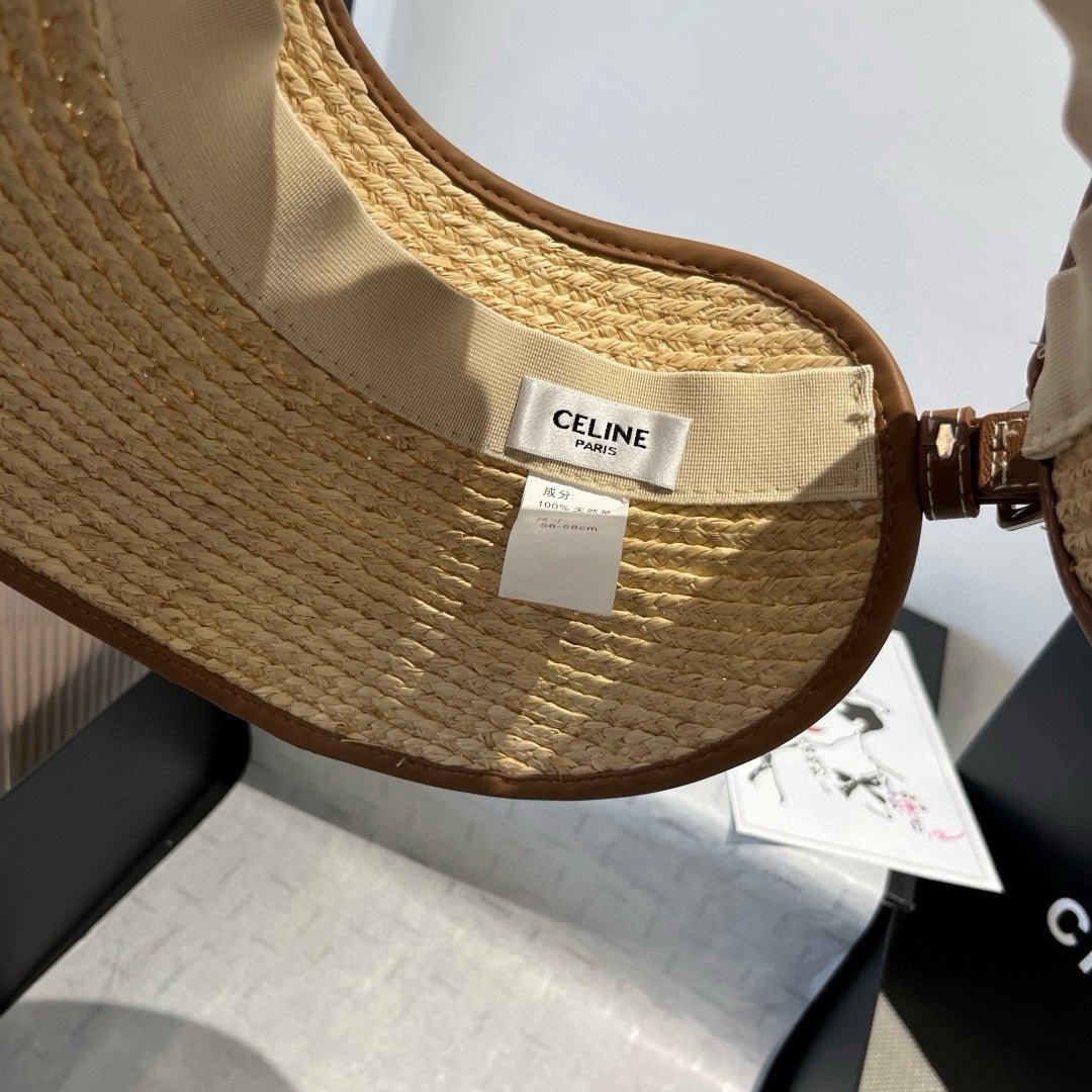 WIDE BRIM HALF HEAD HAT MODEL 650339 IN NATURAL RAFFIA STRAW - Image 6