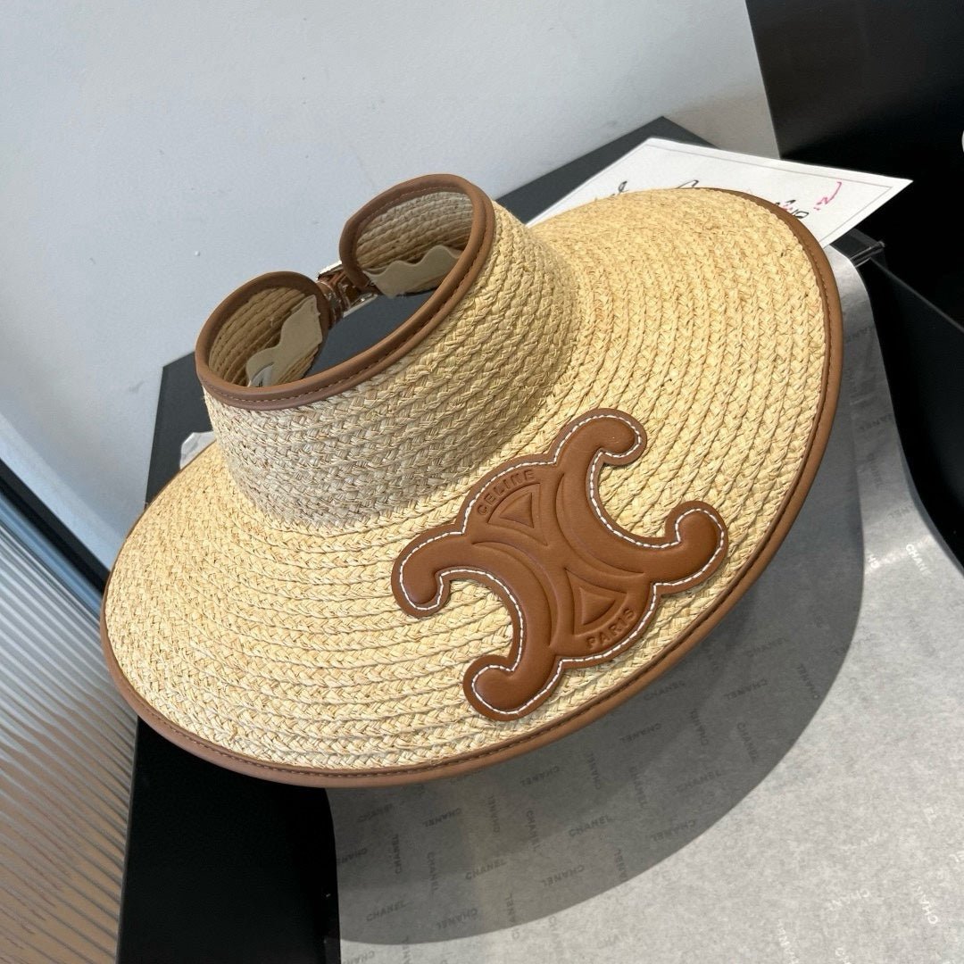 WIDE BRIM HALF HEAD HAT MODEL 650339 IN NATURAL RAFFIA STRAW - Image 3