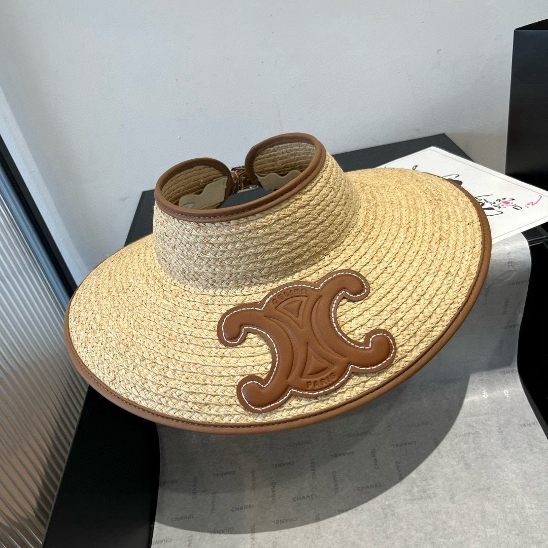 WIDE BRIM HALF HEAD HAT MODEL 650339 IN NATURAL RAFFIA STRAW - Image 2