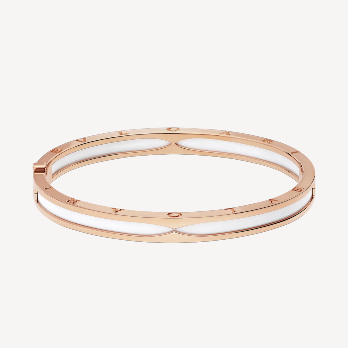 ZERO 1 PINK GOLD WITH WHITE CERAMIC BRACELET - Image 2