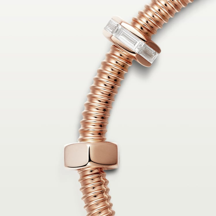 NUTS AND BOLTS PINK GOLD DIAMOND BRACELET - Image 2