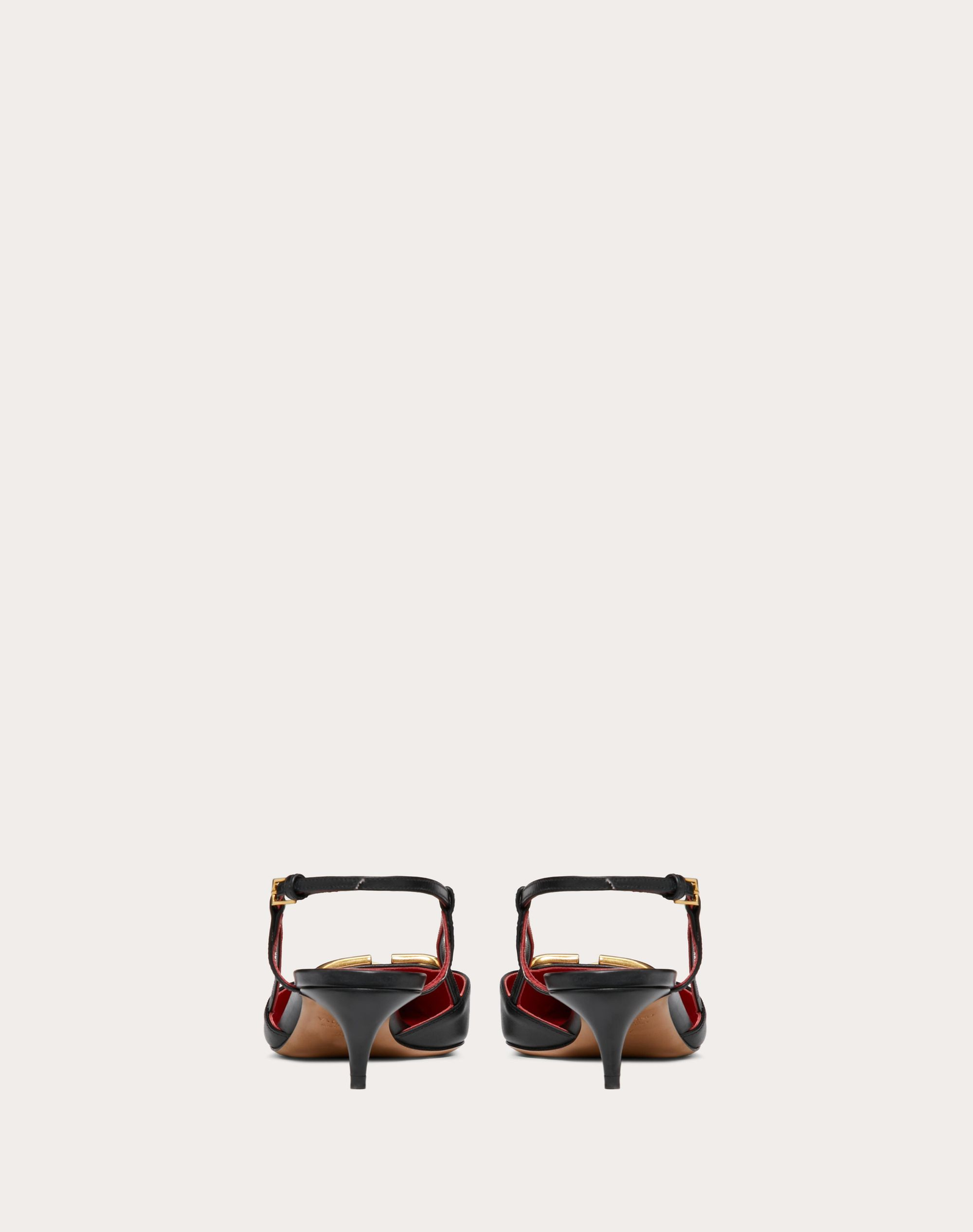 VLOGO SIGNATURE BLACK CALFSKIN SLINGBACK PUMP - Image 6