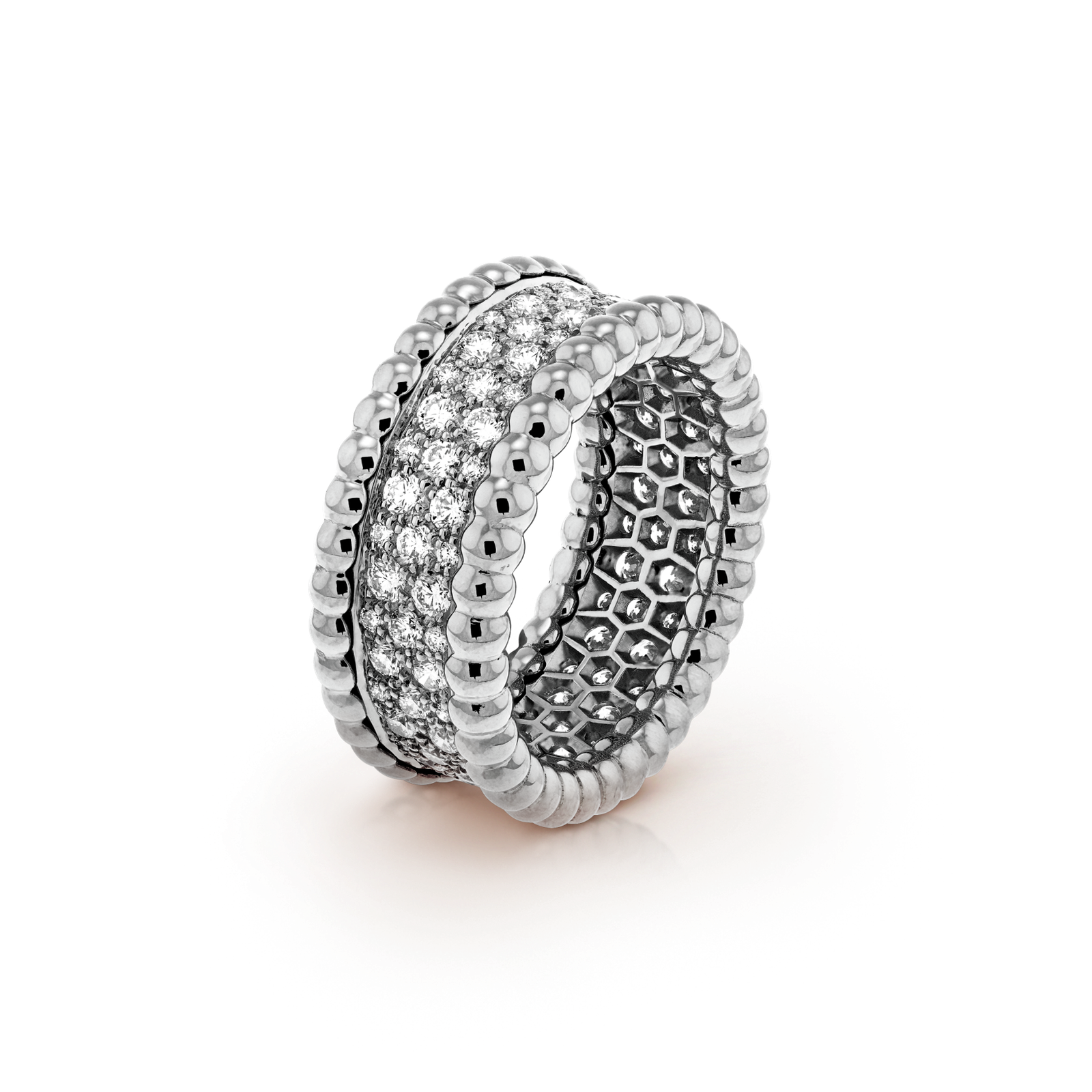PERLEE 3 ROWS DIAMONDS RING - Image 4