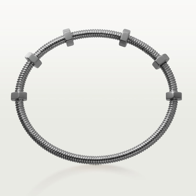 NUTS AND BOLTS NON-RHODIUMIZED SILVER BRACELET - Image 4