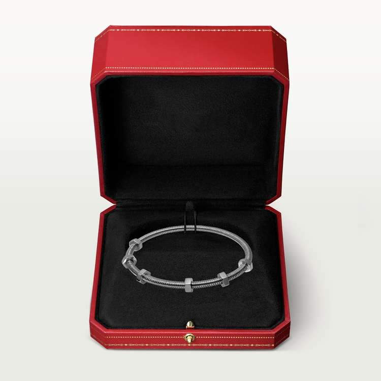 NUTS AND BOLTS NON-RHODIUMIZED SILVER BRACELET - Image 5