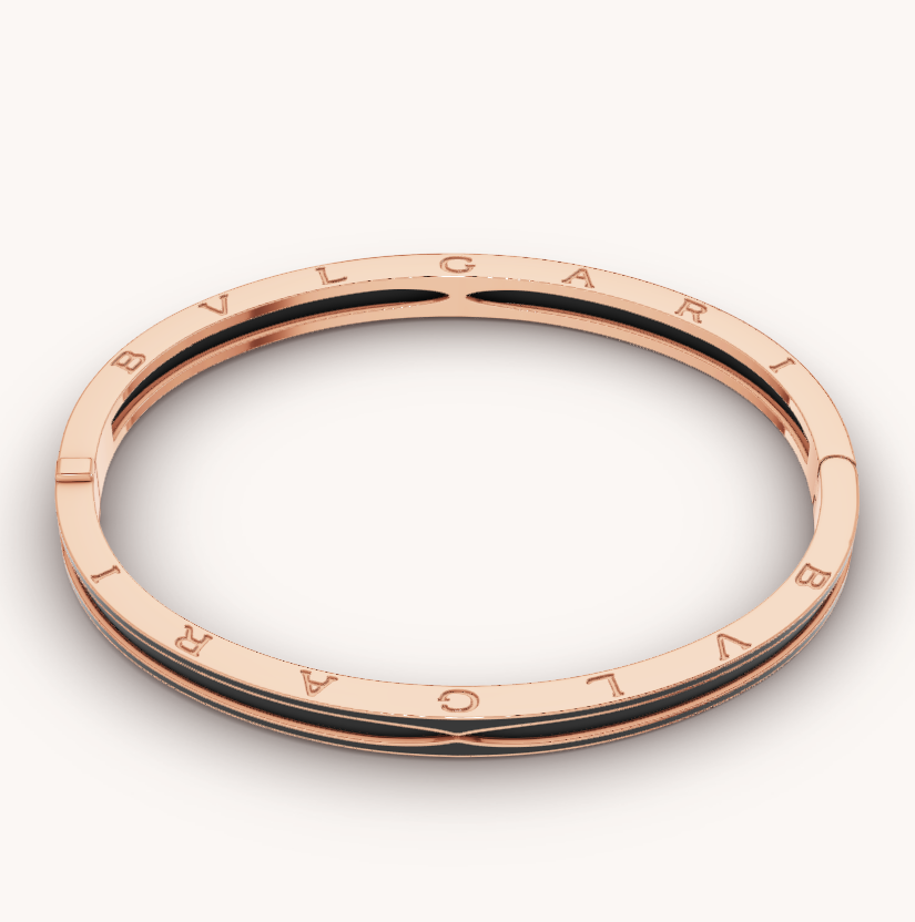 ZERO 1 PINK GOLD WITH MATTE BLACK CERAMIC BRACELET - Image 5