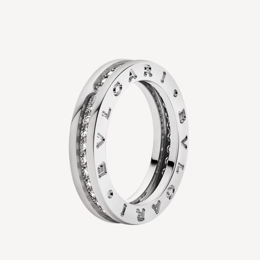ZERO 1 ONE-BAND PAVED DIAMONDS ON THE SPIRAL RING - Image 6