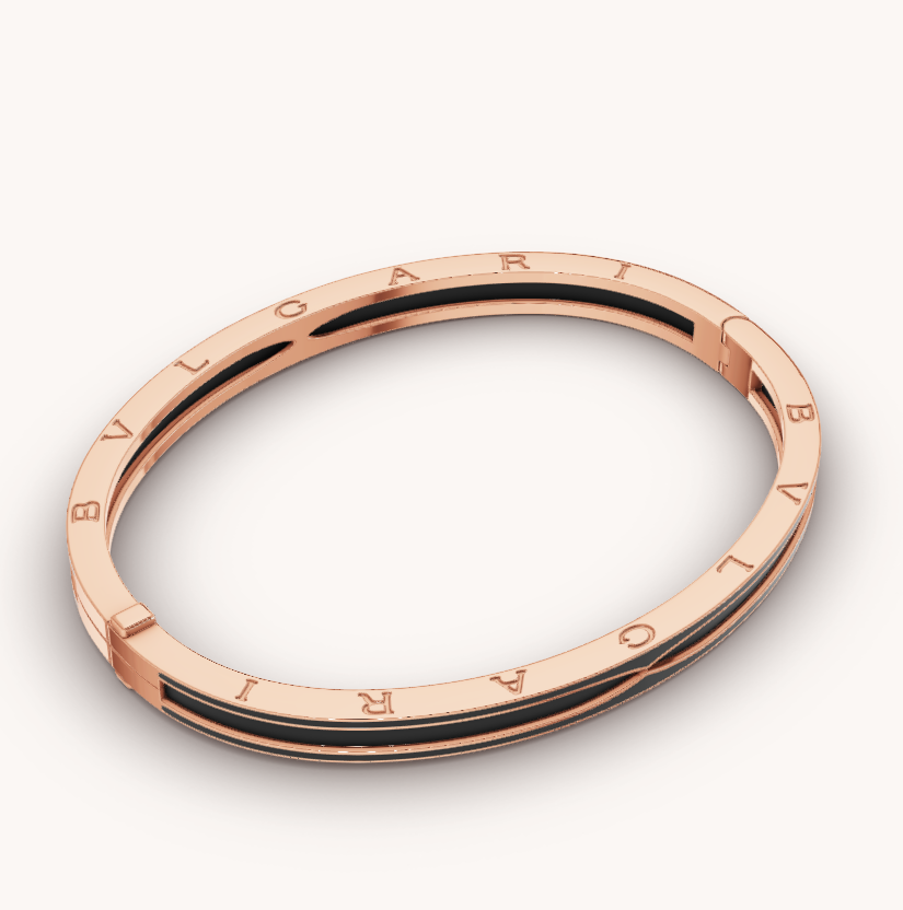 ZERO 1 PINK GOLD WITH MATTE BLACK CERAMIC BRACELET - Image 7