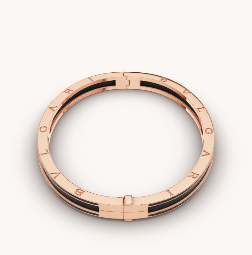 ZERO 1 PINK GOLD WITH MATTE BLACK CERAMIC BRACELET - Image 8