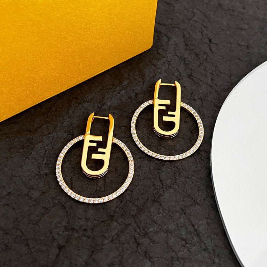 O’LOCK GOLD DIAMOND EARRINGS - Image 3
