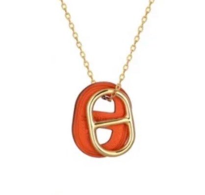 O'MAILLON PENDANT IN SWIFT CALFSKIN WITH GOLD PLATED HARDWARE - Image 2