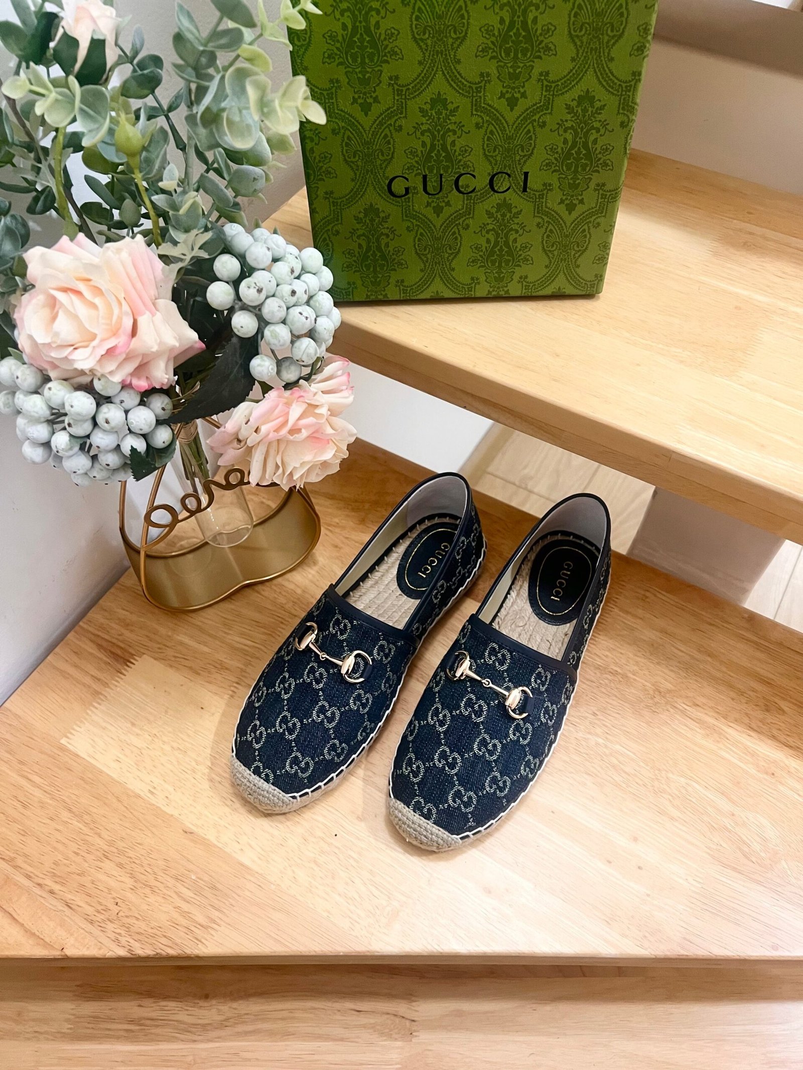 WOMEN'S ESPADRILLE WITH HORSEBIT IN NAVY BLUE DENIM - Image 2