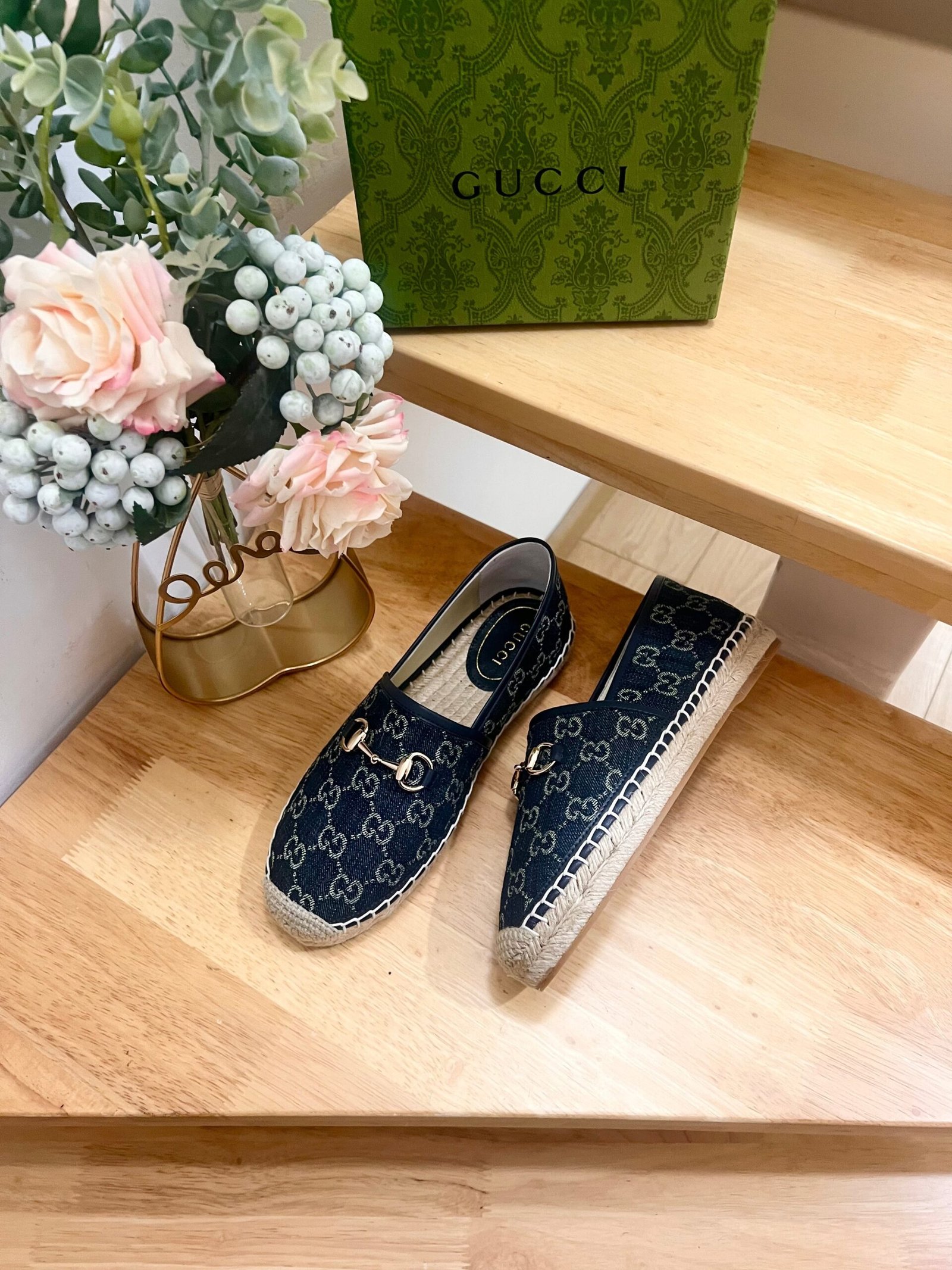 WOMEN'S ESPADRILLE WITH HORSEBIT IN NAVY BLUE DENIM - Image 4