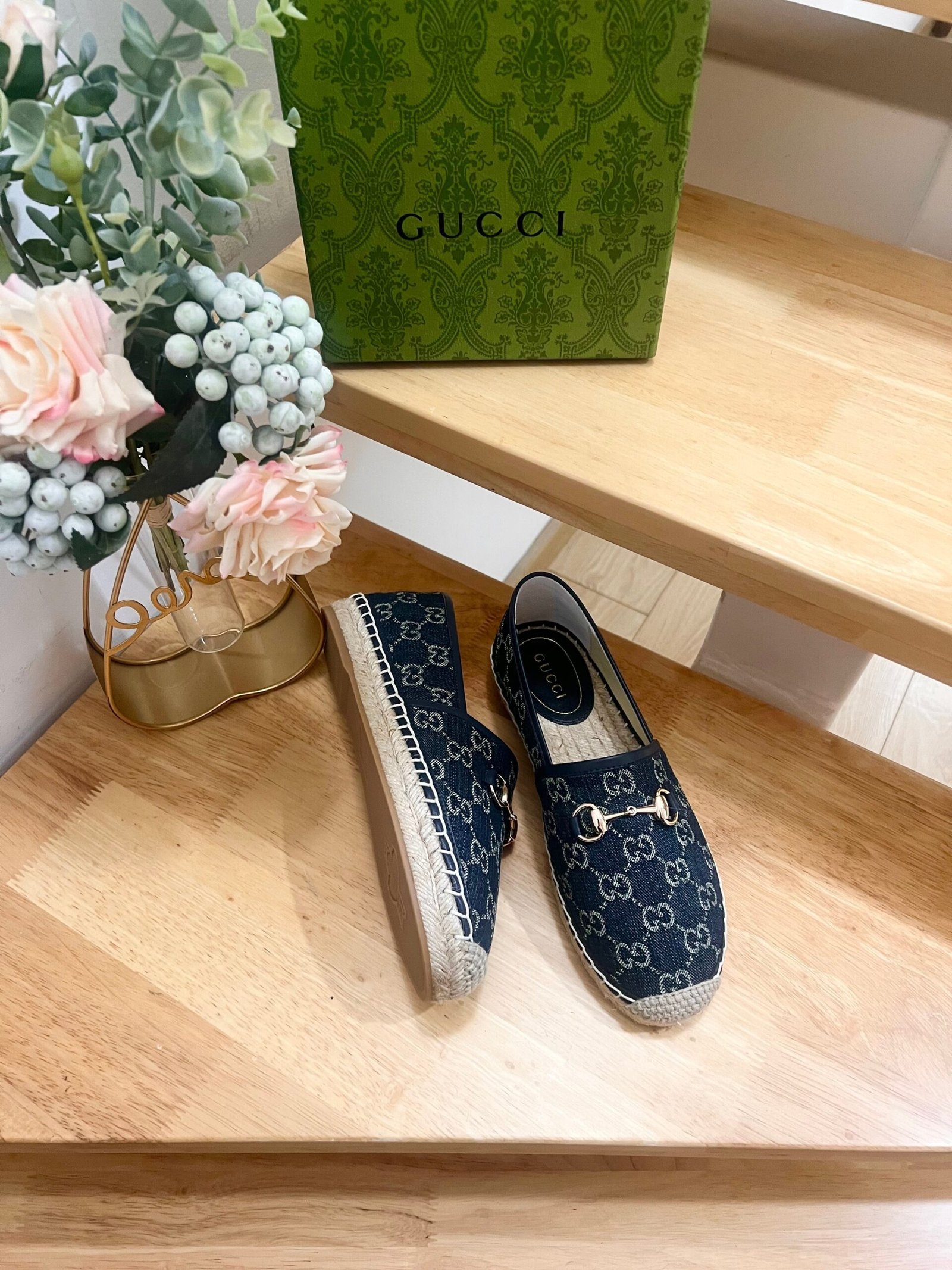 WOMEN'S ESPADRILLE WITH HORSEBIT IN NAVY BLUE DENIM - Image 5
