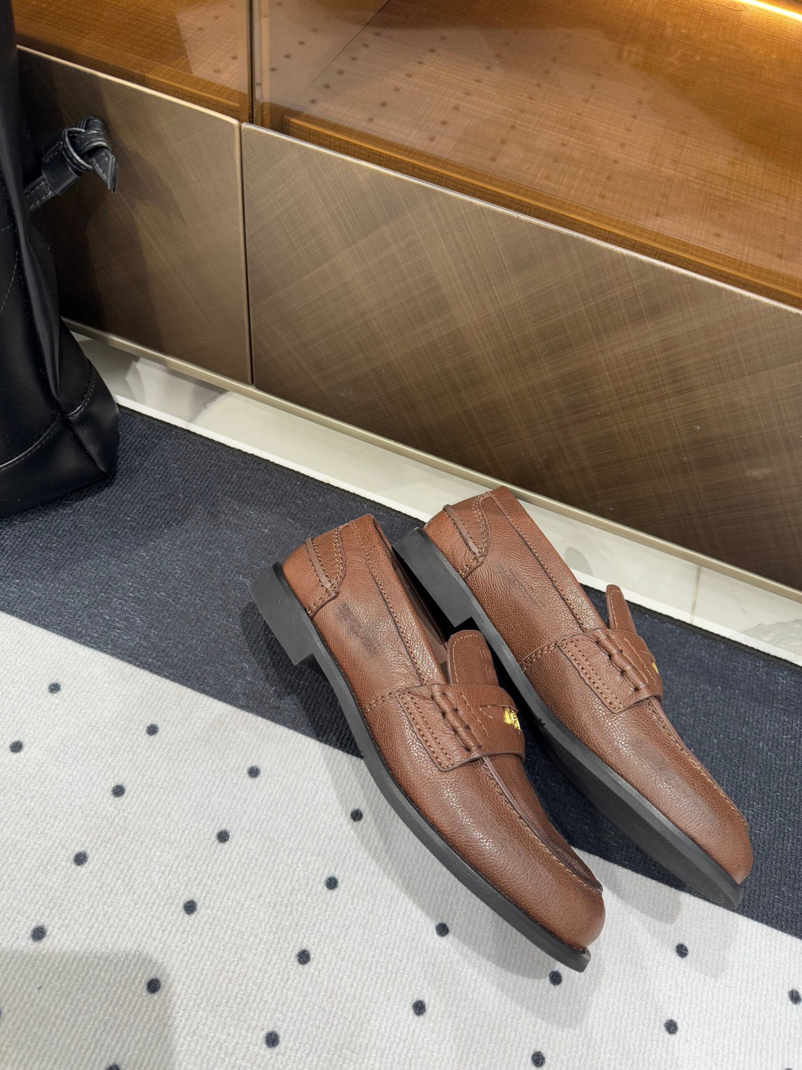 PENNY LOAFERS WITH GOLD COIN IN ALOEWOOD CALFSKIN - Image 9