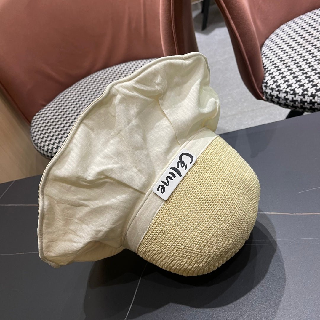 WIDE BRIM HAT MODEL 651950 IN WHITE MESH FABRIC - Image 9