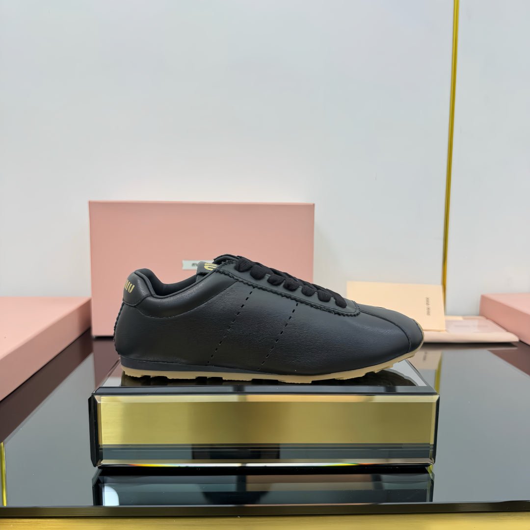 PLUME NAPPA SNEAKERS IN BLACK CALFSKIN - Image 5