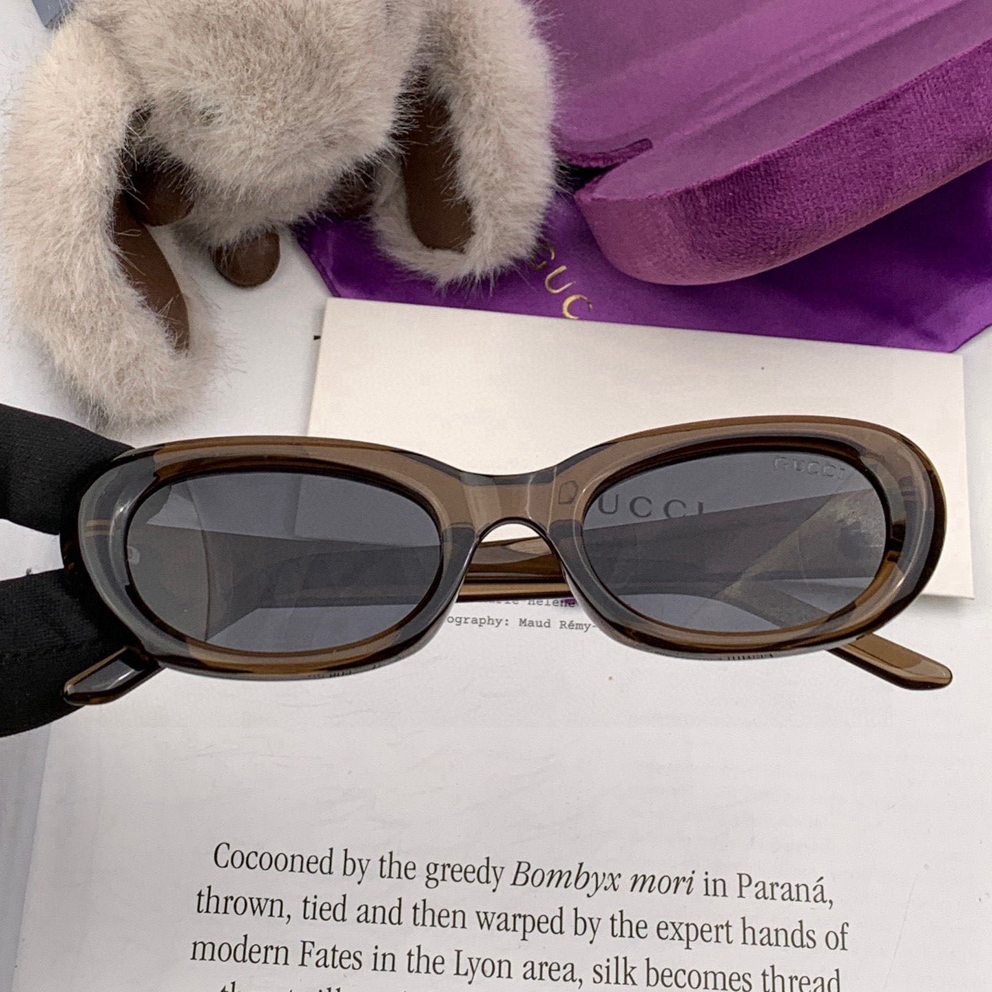 OVAL FRAME SUNGLASSES G364 IN ACETATE - Image 5