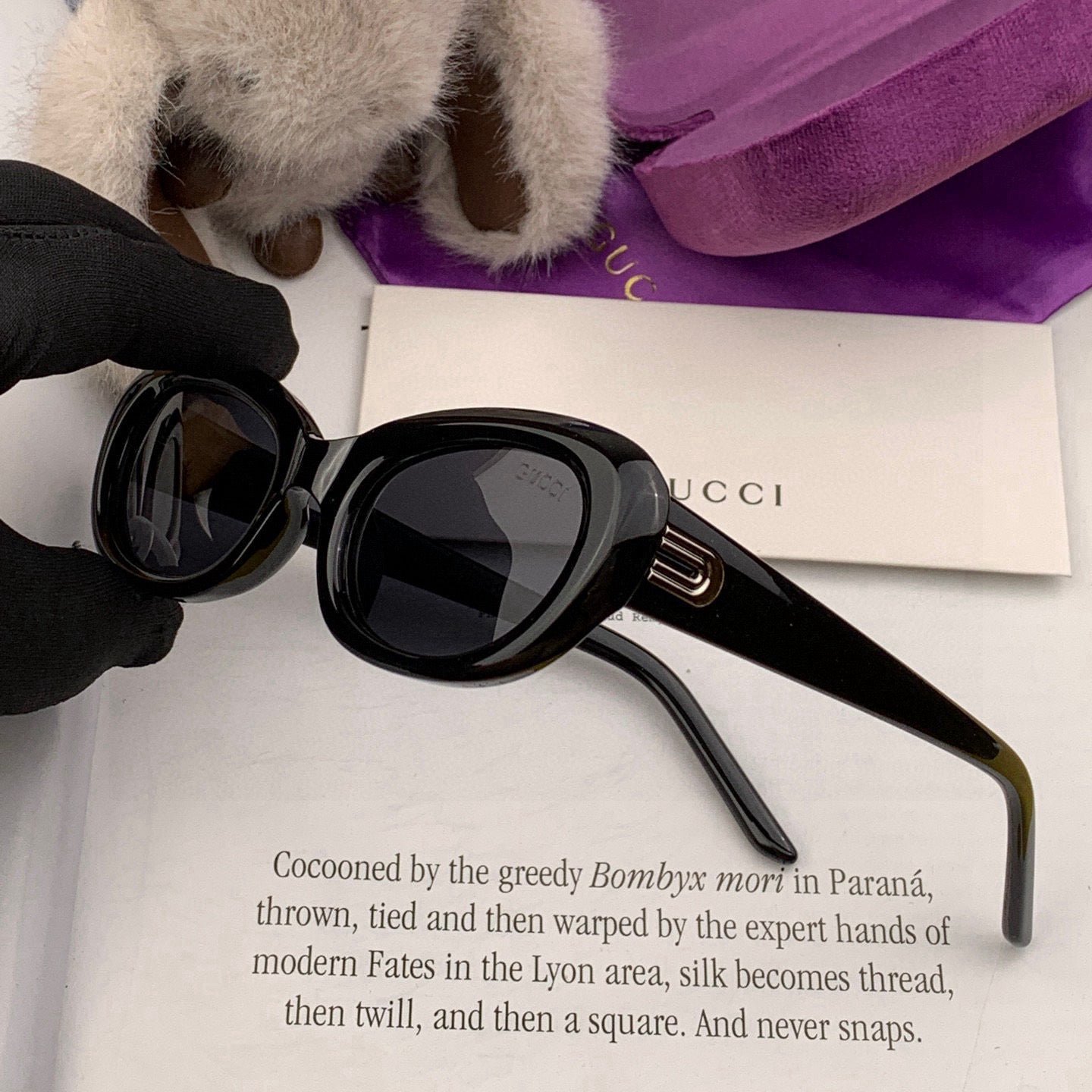OVAL FRAME SUNGLASSES G364 IN ACETATE - Image 3