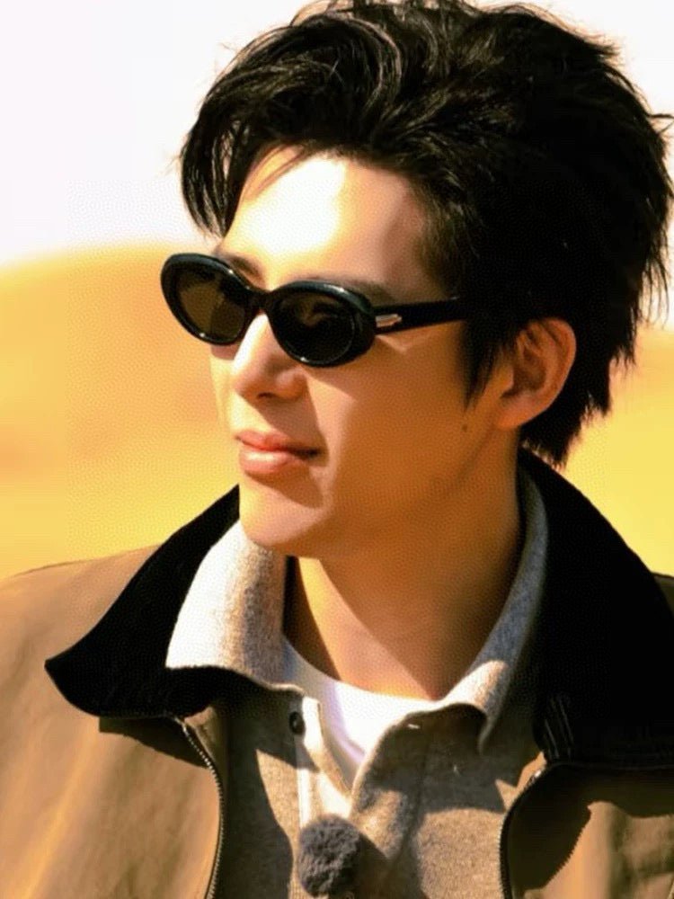 OVAL FRAME SUNGLASSES G364 IN ACETATE - Image 8