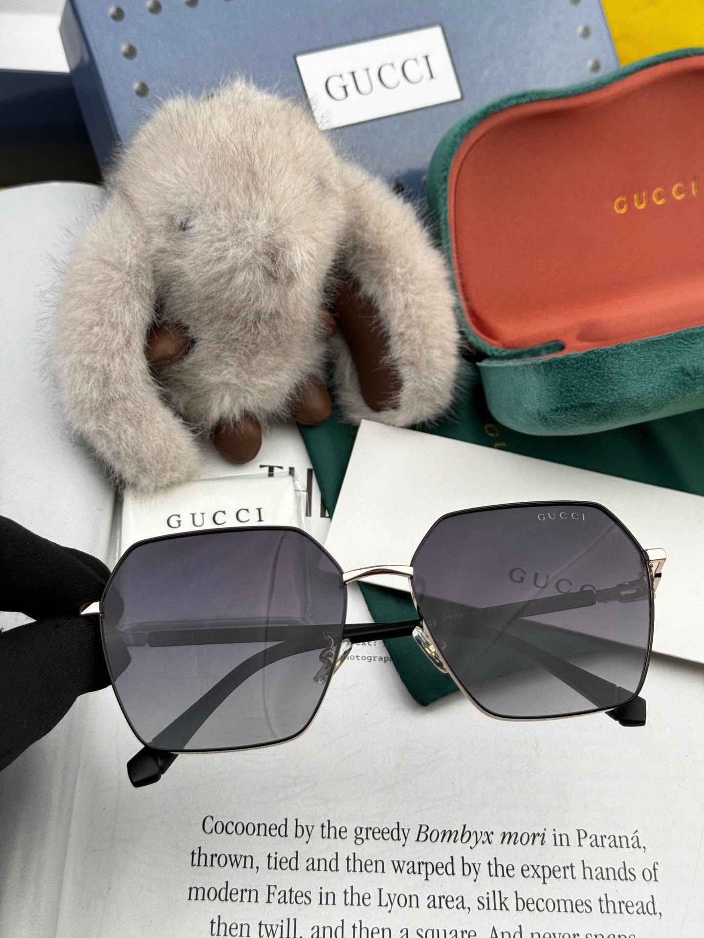 OVERSIZED SQUARE FRAME SUNGLASSES G1639 IN METAL - Image 5