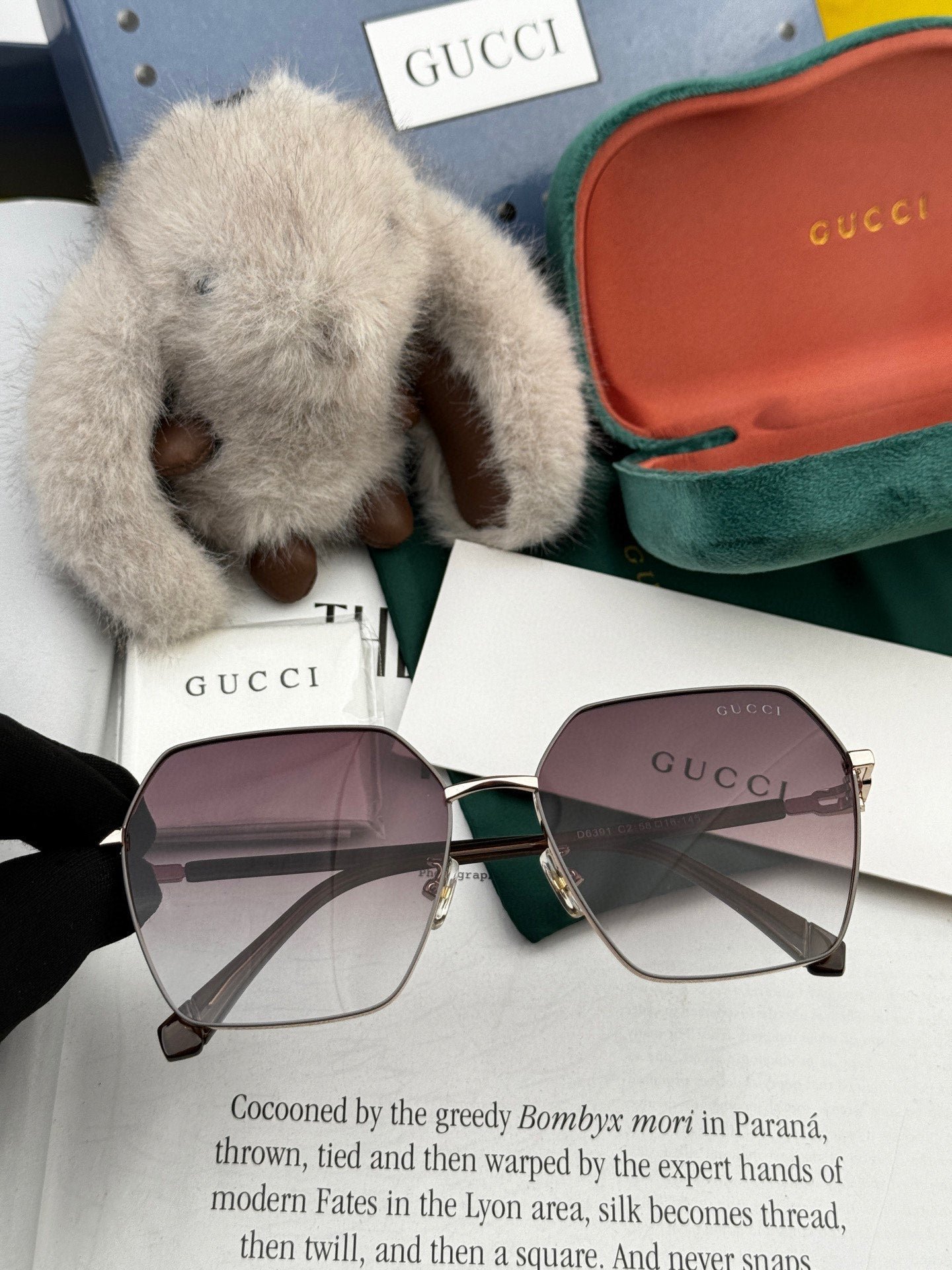 OVERSIZED SQUARE FRAME SUNGLASSES G1639 IN METAL - Image 6
