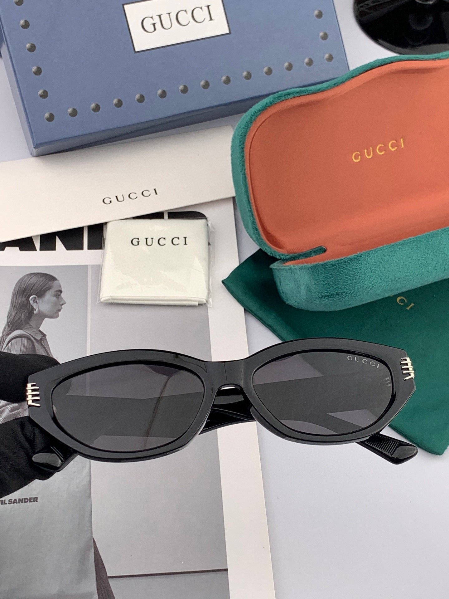 OVAL FRAME SUNGLASSES G0111 IN ACETATE - Image 6