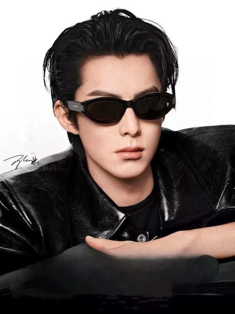 OVAL FRAME SUNGLASSES G0111 IN ACETATE - Image 8
