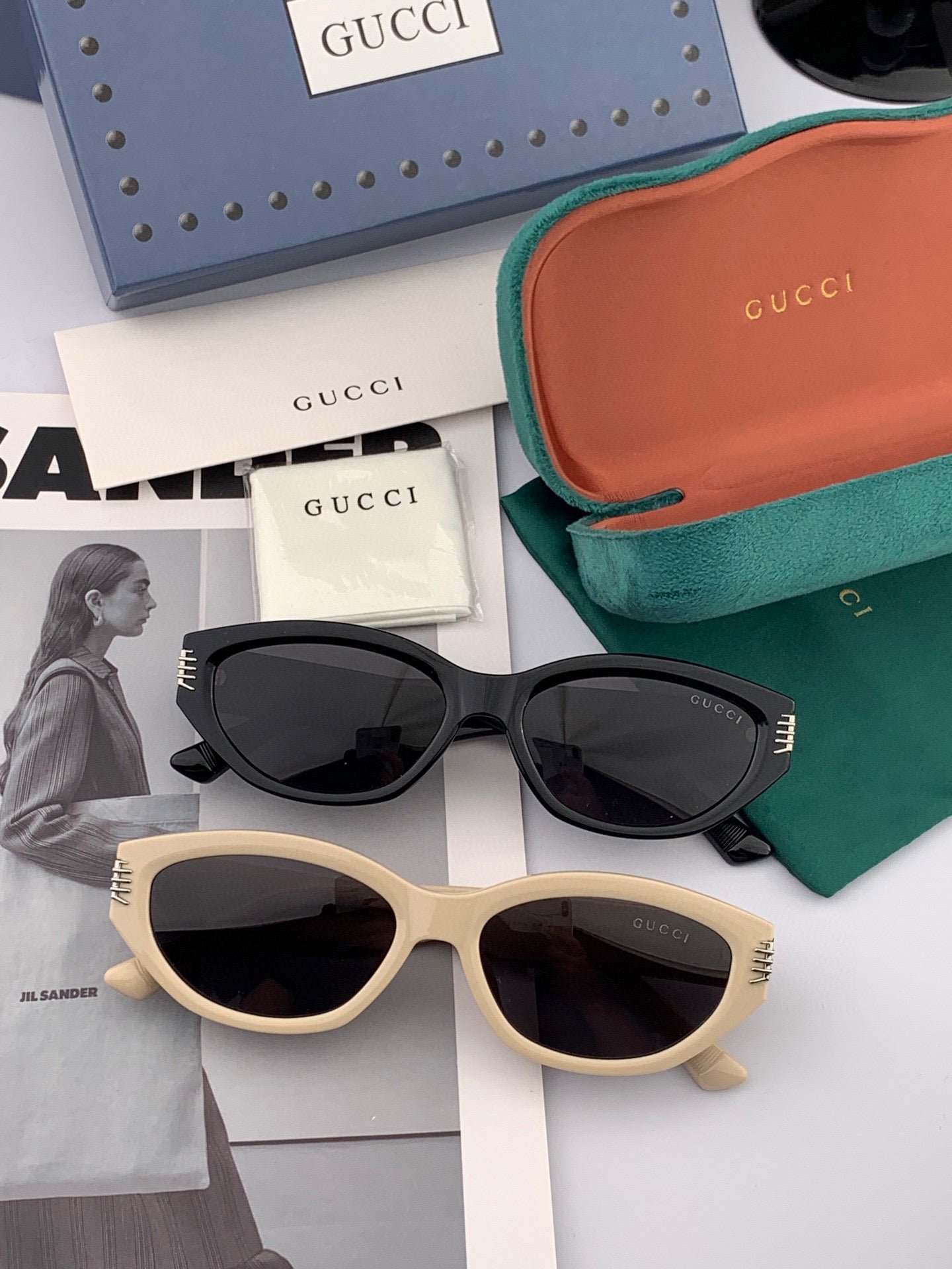 OVAL FRAME SUNGLASSES G0111 IN ACETATE - Image 2