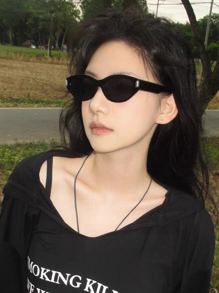 OVAL FRAME SUNGLASSES G0111 IN ACETATE - Image 9