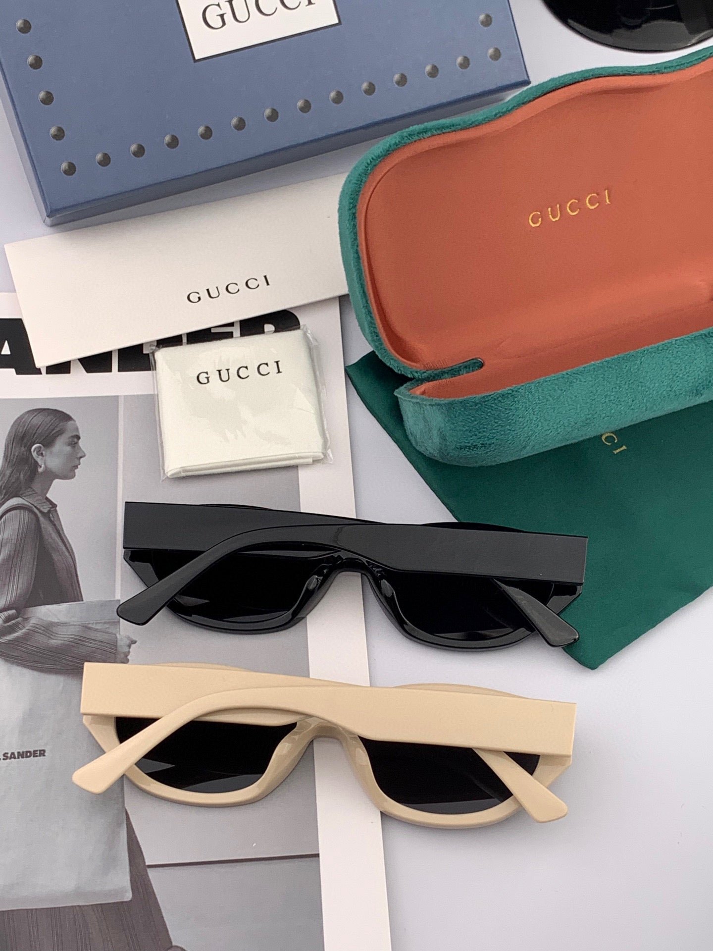OVAL FRAME SUNGLASSES G0111 IN ACETATE - Image 3