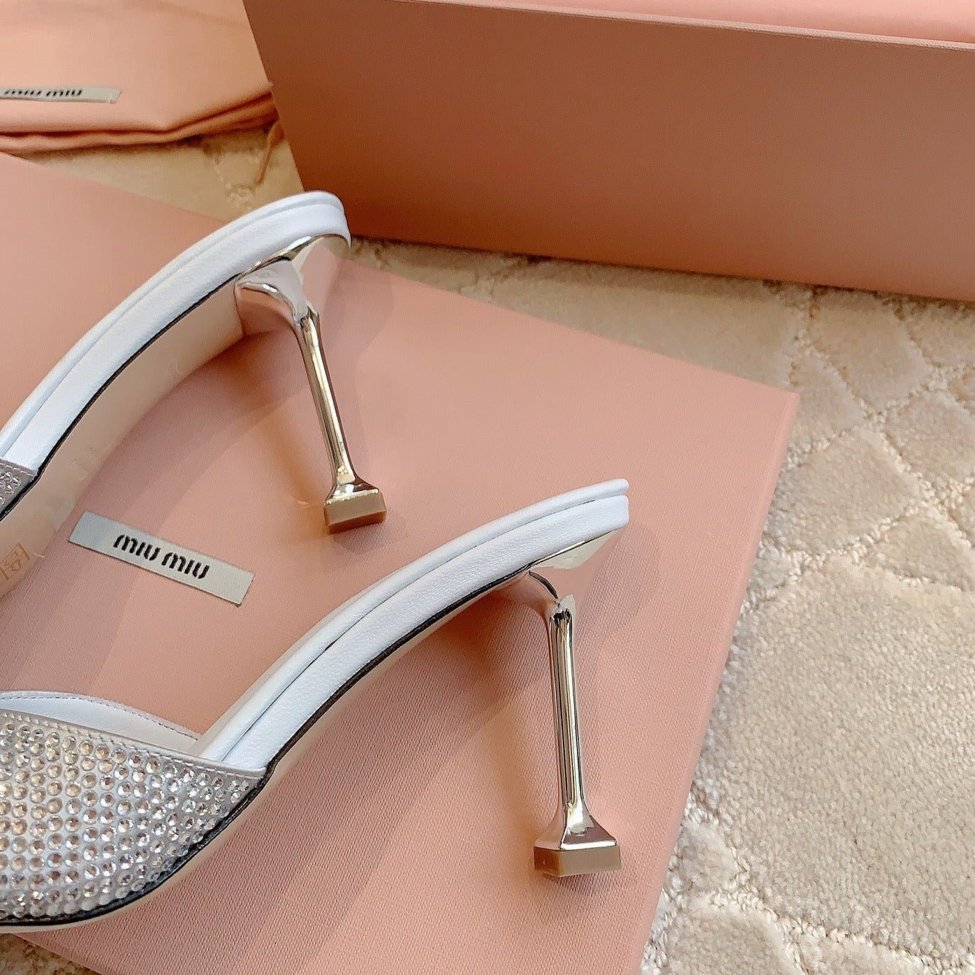 White High - Heels Diamond Sheepskin - Image 7