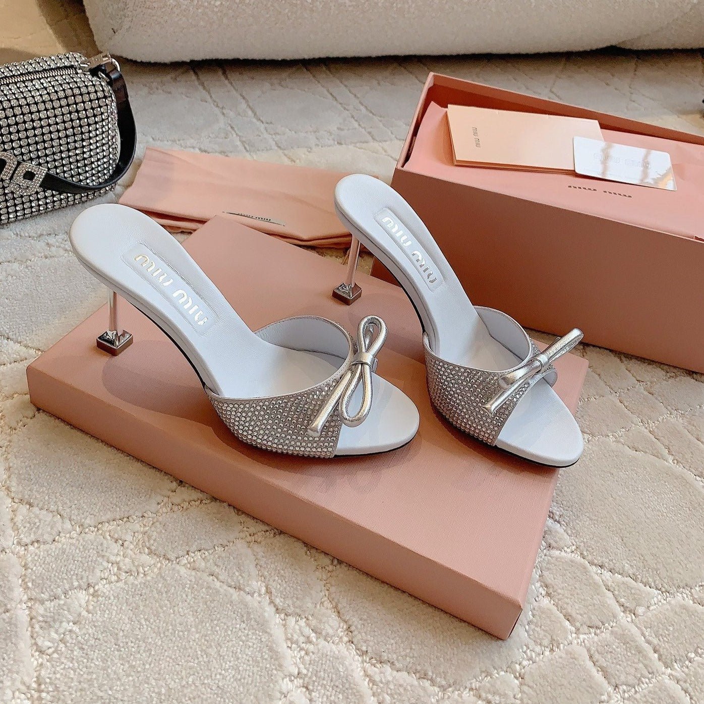 White High - Heels Diamond Sheepskin - Image 2