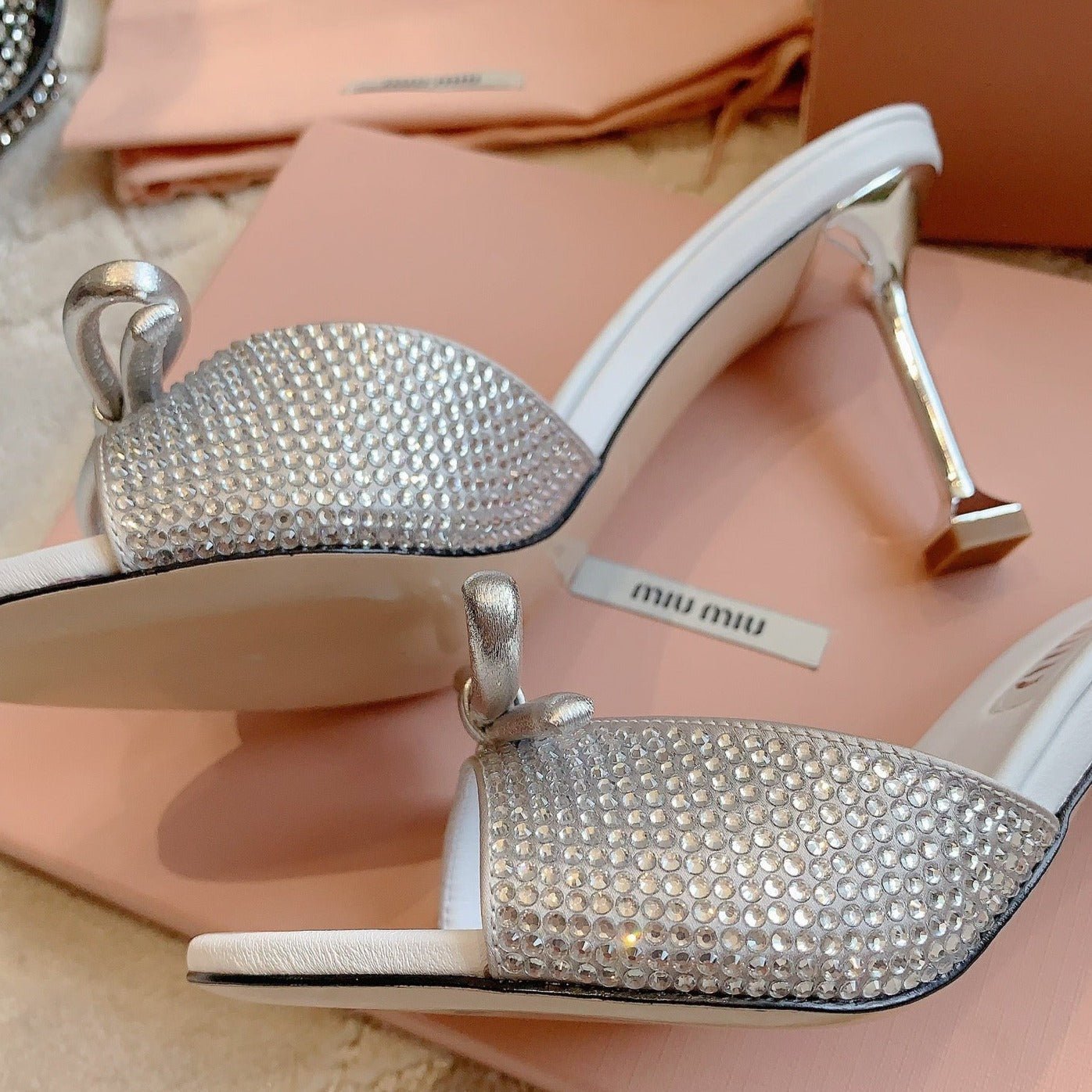 White High - Heels Diamond Sheepskin - Image 6