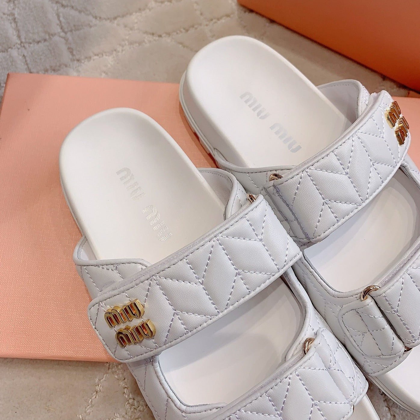White Stylized Slippers Sheepskin - Image 7