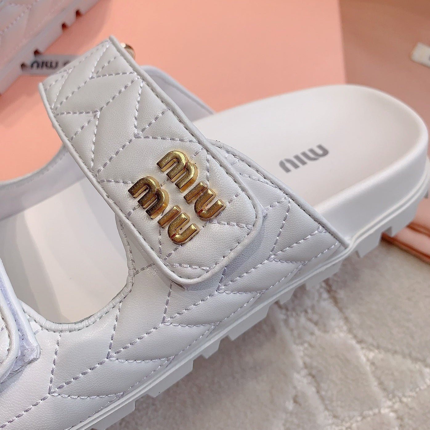 White Stylized Slippers Sheepskin - Image 8
