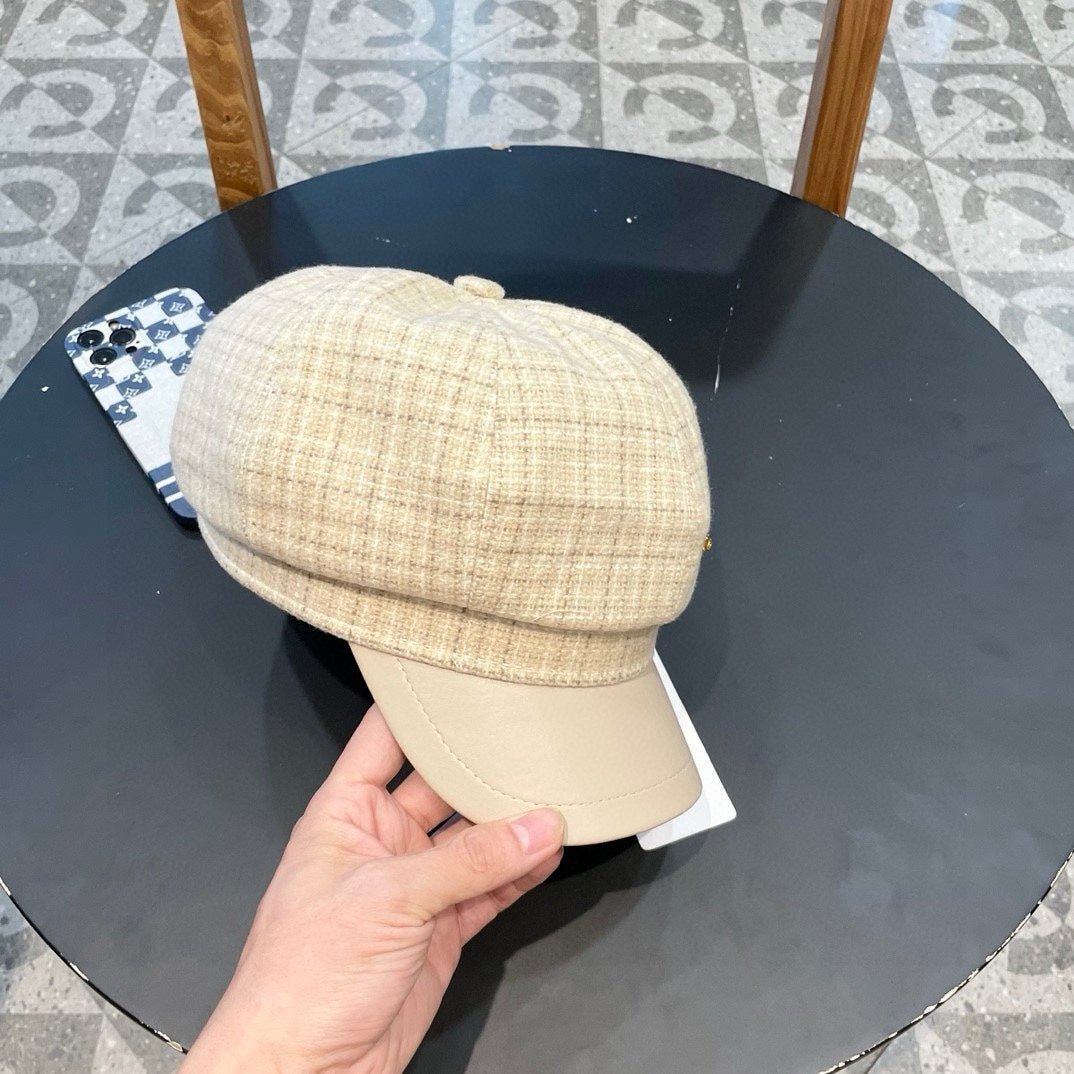NEWSBOY CAP WHITE 430005 - Image 4