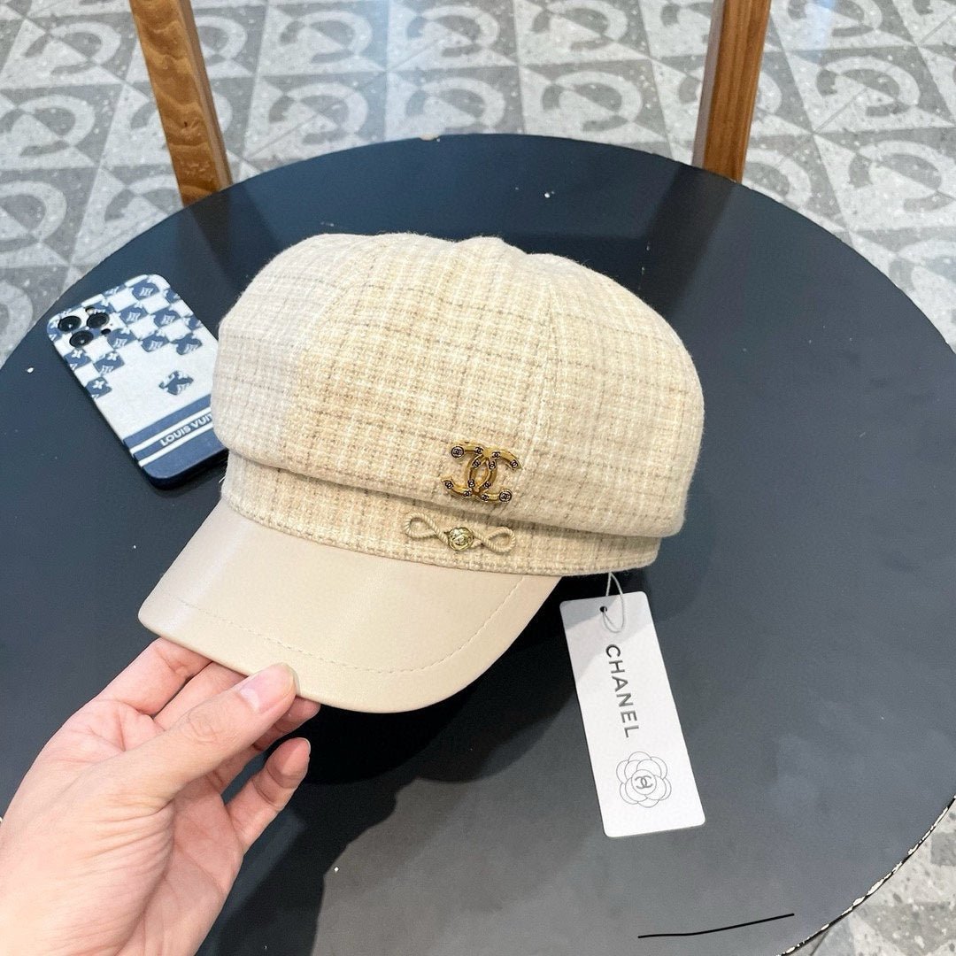 NEWSBOY CAP WHITE 430005 - Image 2