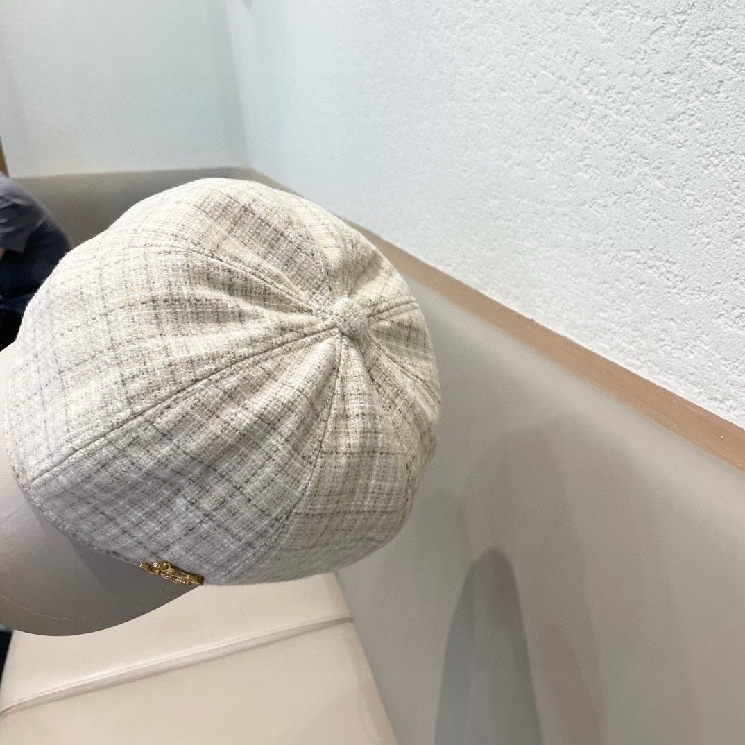 NEWSBOY CAP WHITE 430005 - Image 7