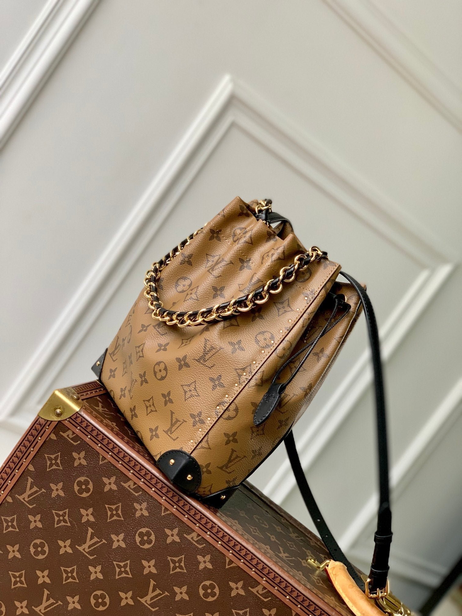 NOÉ TRUNK 23 IN BROWN MONOGRAM REVERSE CANVAS GOLD HARDWARE - Image 5