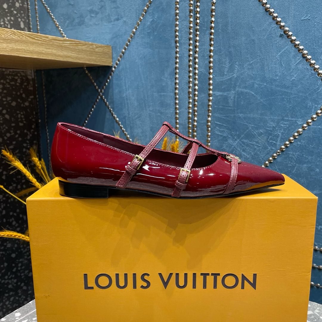 POINTED FLAT SHOES IN BURGUNDY RED CALFSKIN - Image 7