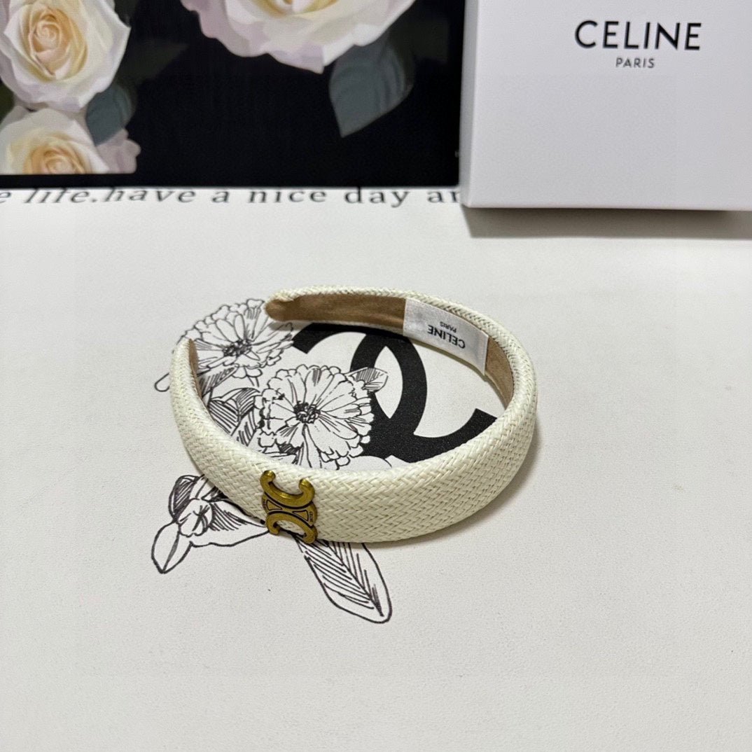WHITE RAFFIA WOVEN HAIRBAND 369330 - Image 7