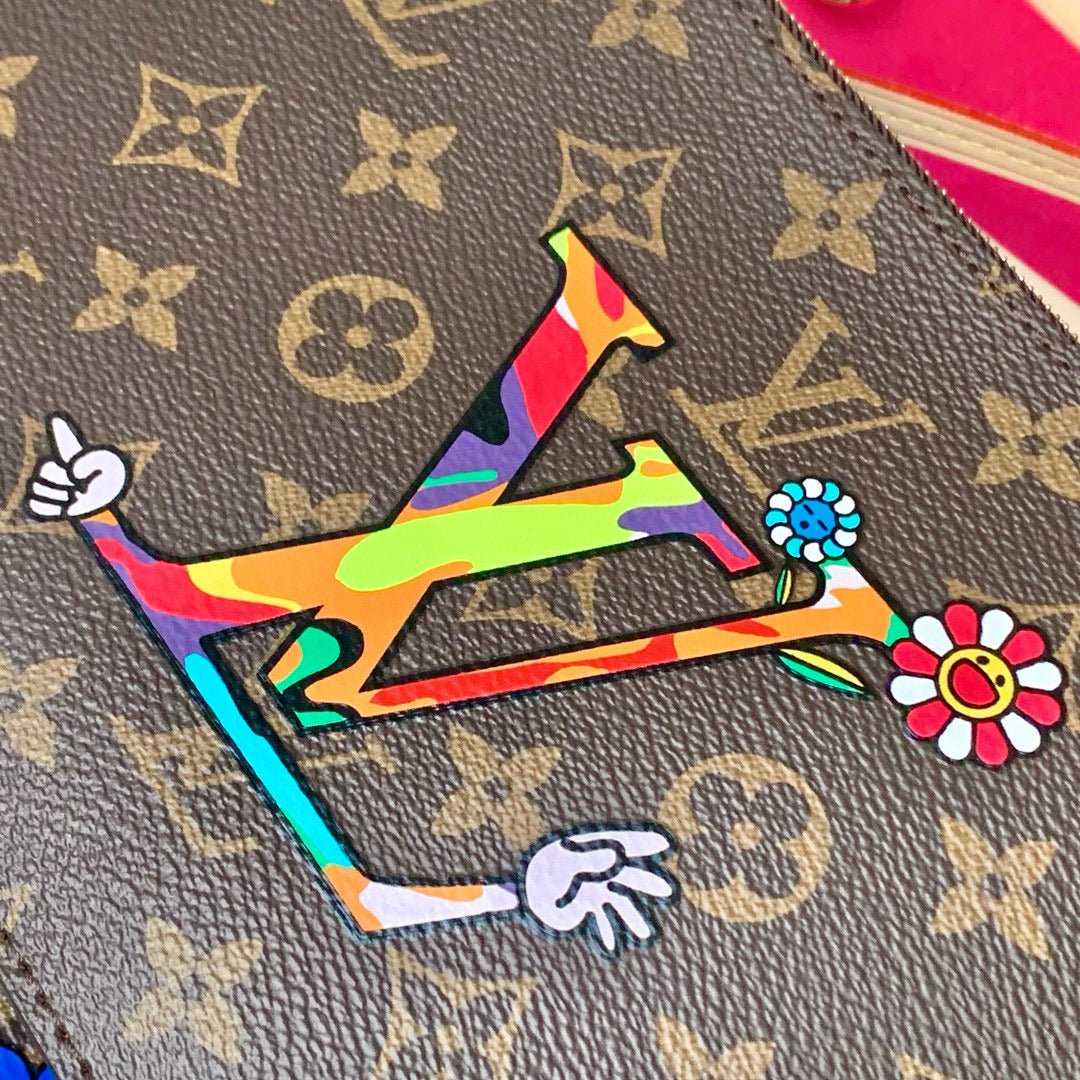 NEVERFULL TOTE BAG 31 IN MULTICOLOR FLORAL CANVAS - Image 4