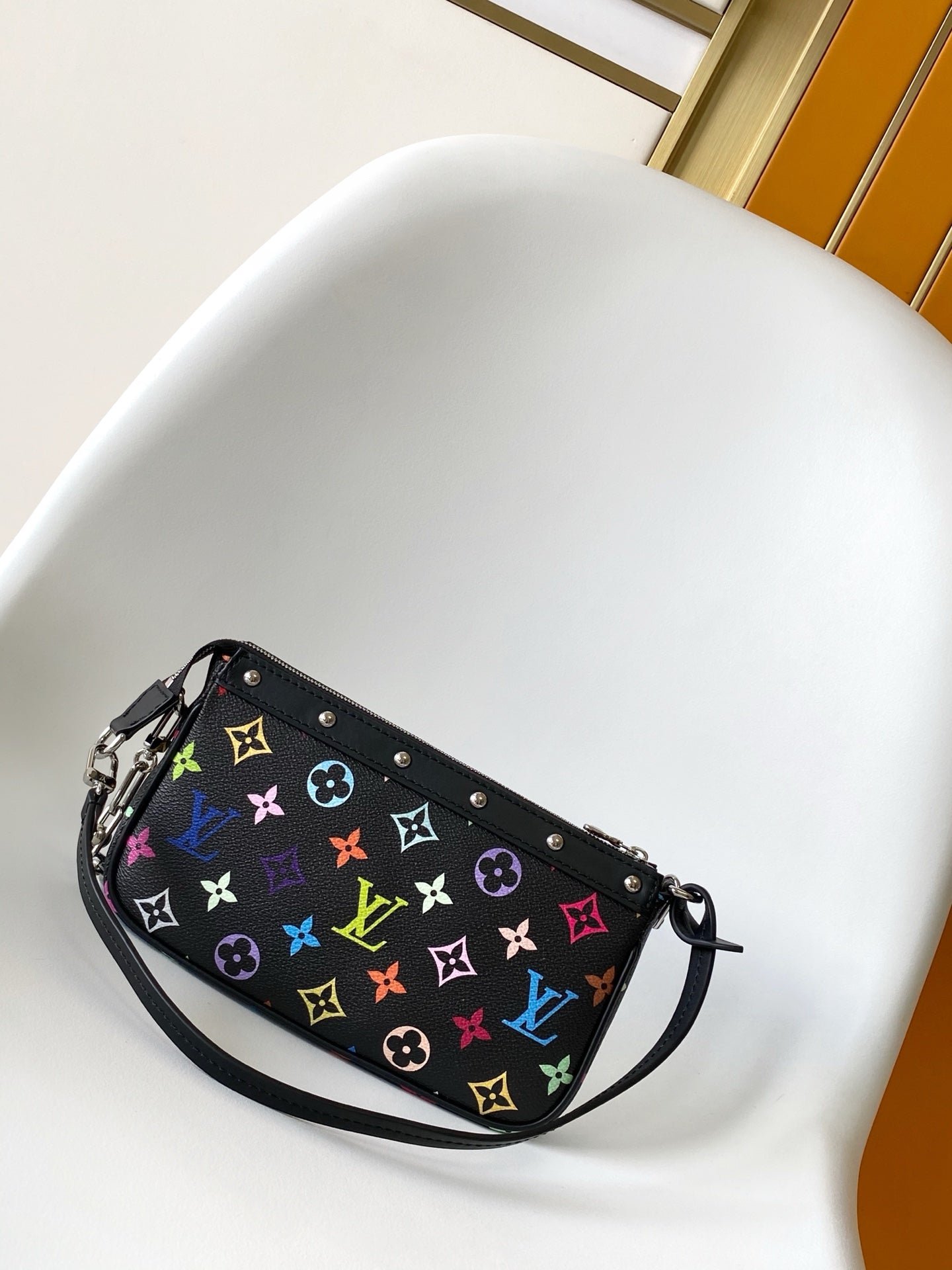 POCHETTE ACCESSOIRES 22 BAG IN MULTICOLOR MONOGRAM CANVAS AND COWHIDE - Image 7