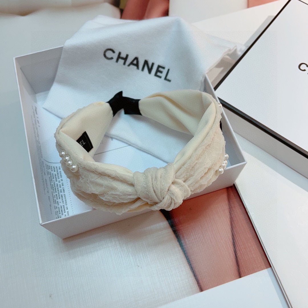 WHITE HAIRBAND WITH PEARL FOR WOMEN 124701 - Image 5