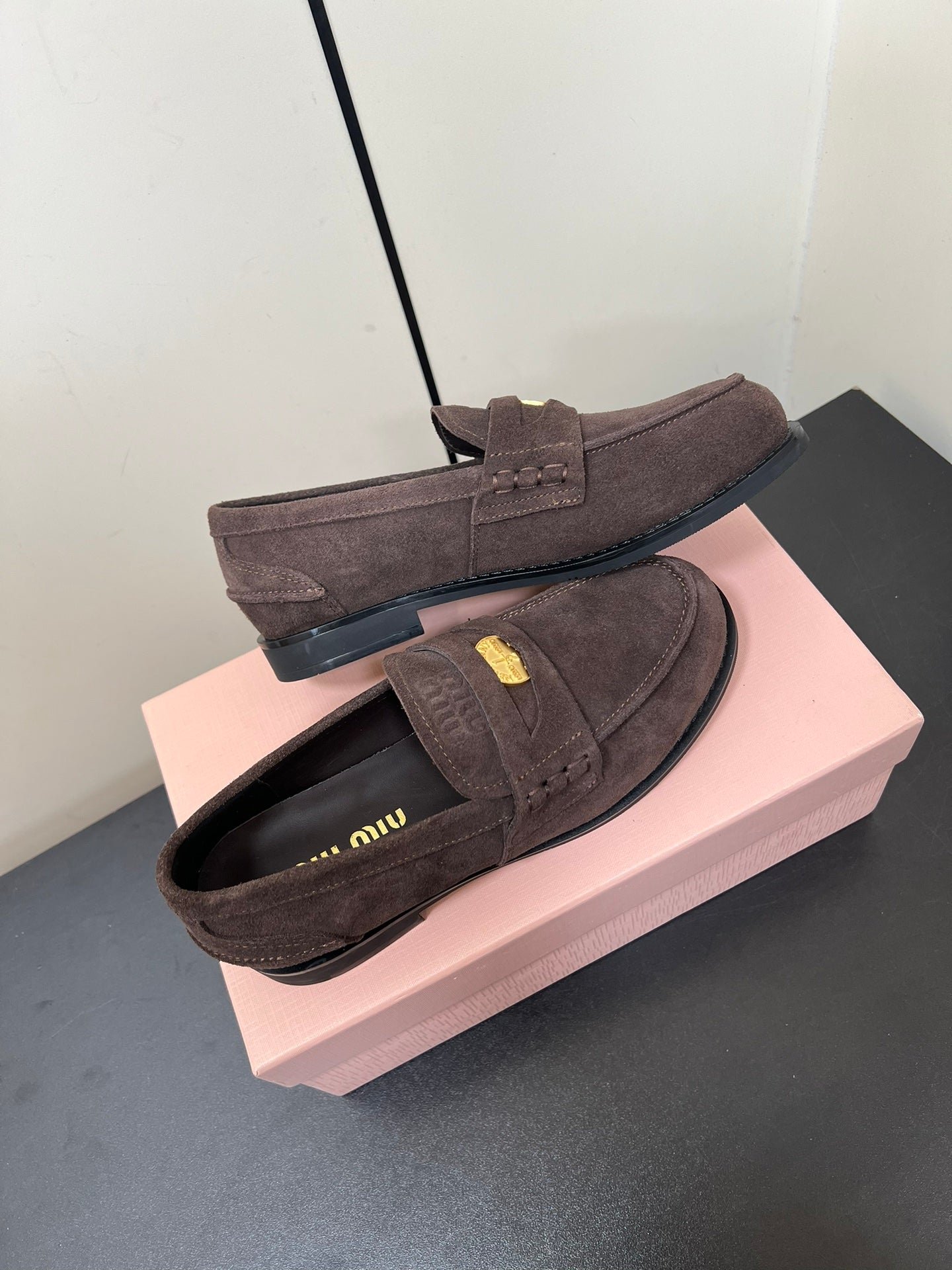 PENNY LOAFERS IN CHOCOLATE SUEDE - Image 7