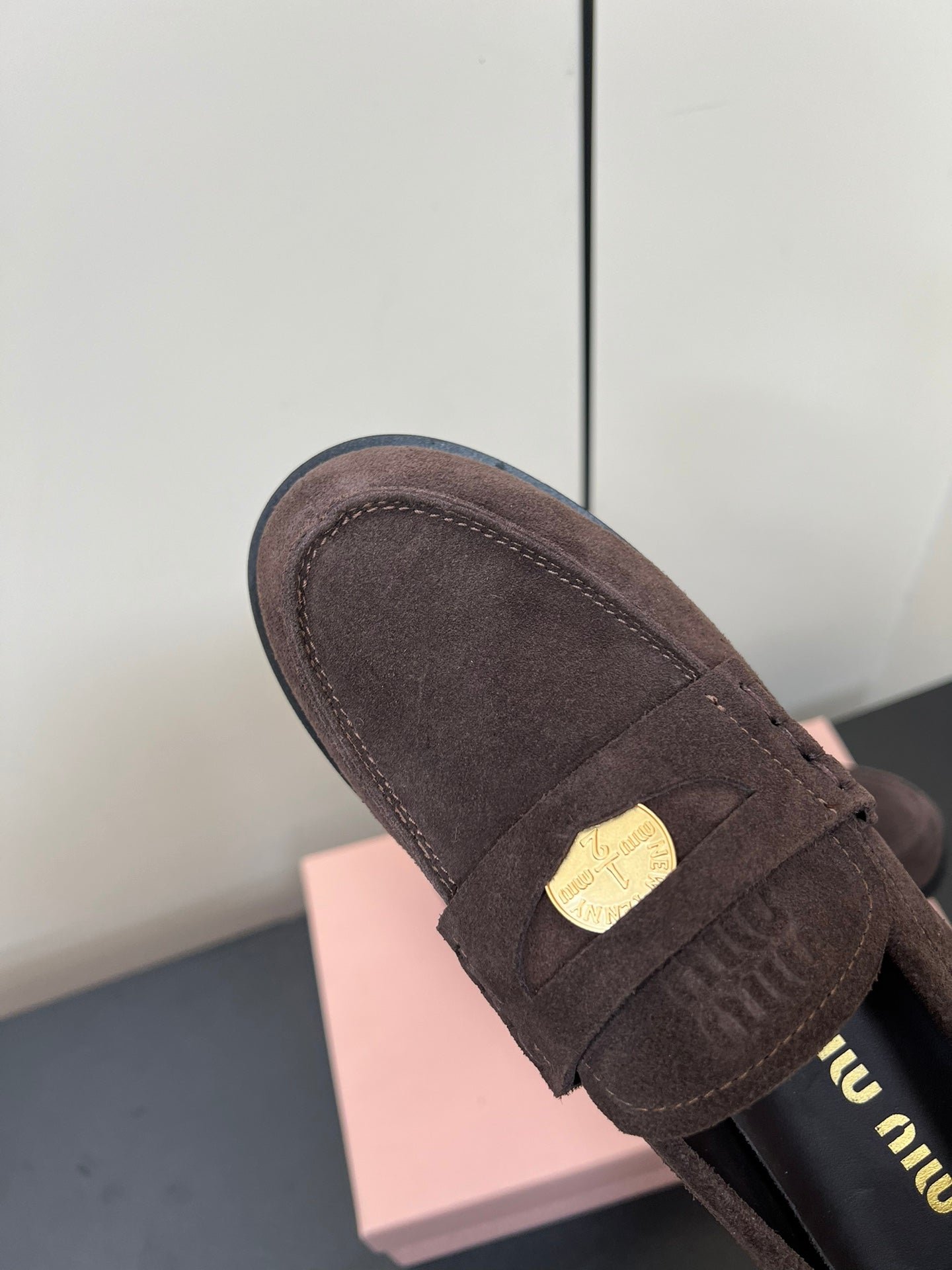PENNY LOAFERS IN CHOCOLATE SUEDE - Image 8