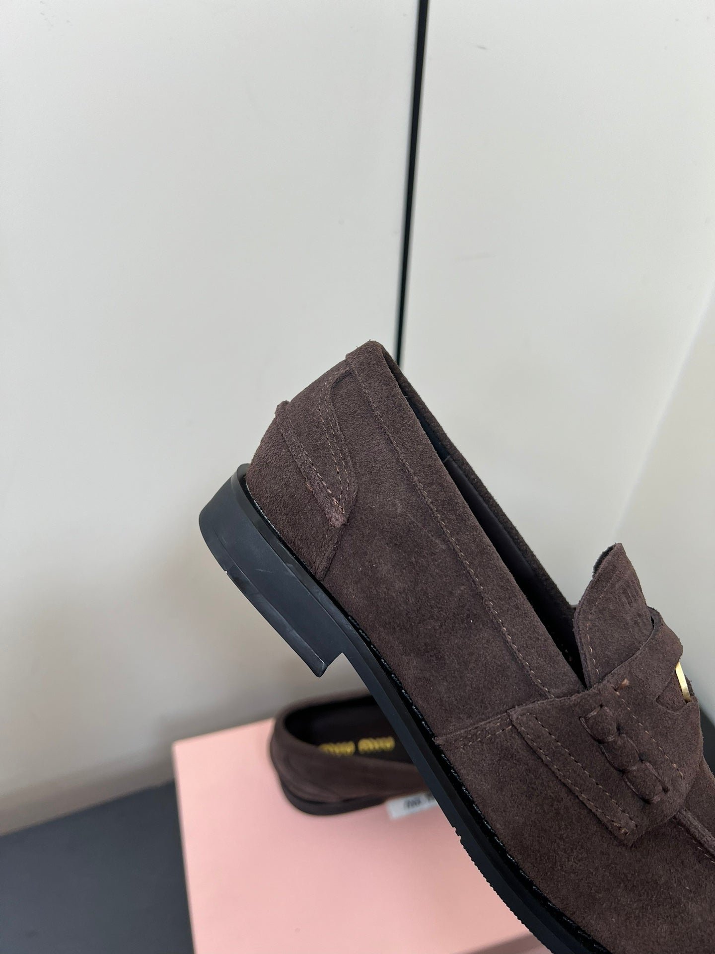 PENNY LOAFERS IN CHOCOLATE SUEDE - Image 9