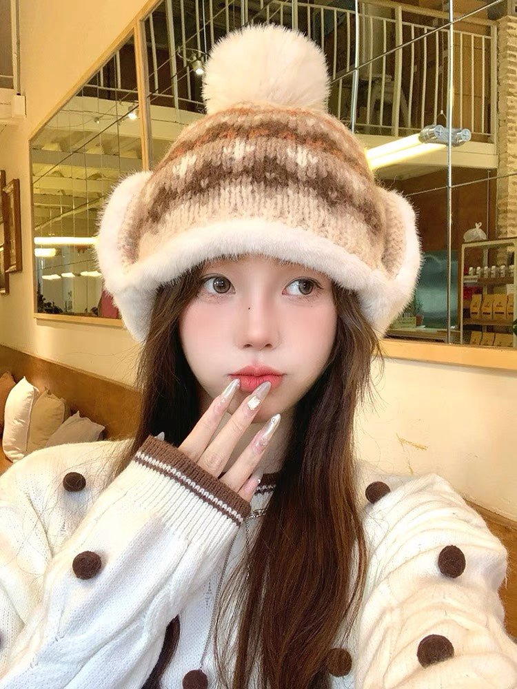 PLUSH WINTER HAT COLORFUL 431201 - Image 8